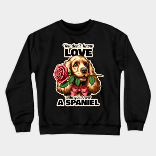 Spaniel Valentine's day Crewneck Sweatshirt